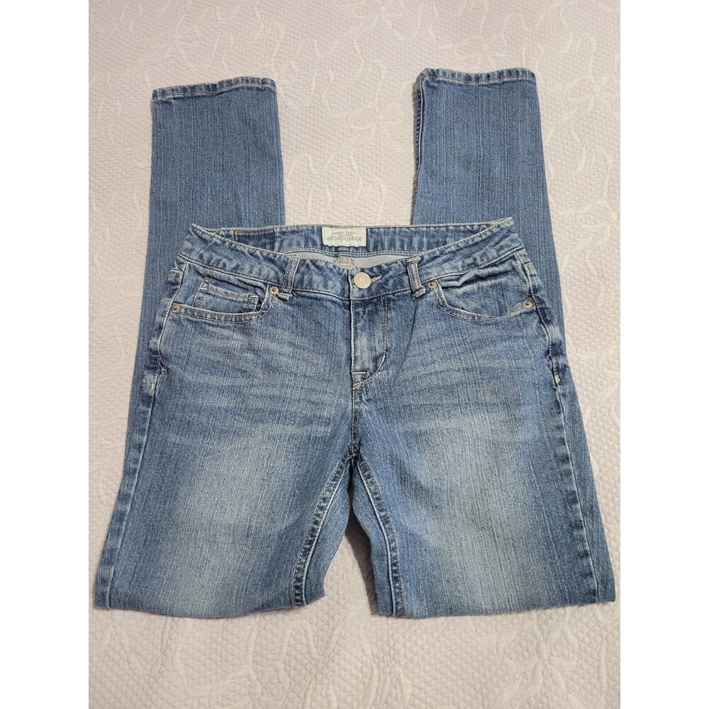 Aeropostale Womens 5/6 Low Rise Y2K Jeans (28x29.5) Bayla Skinny